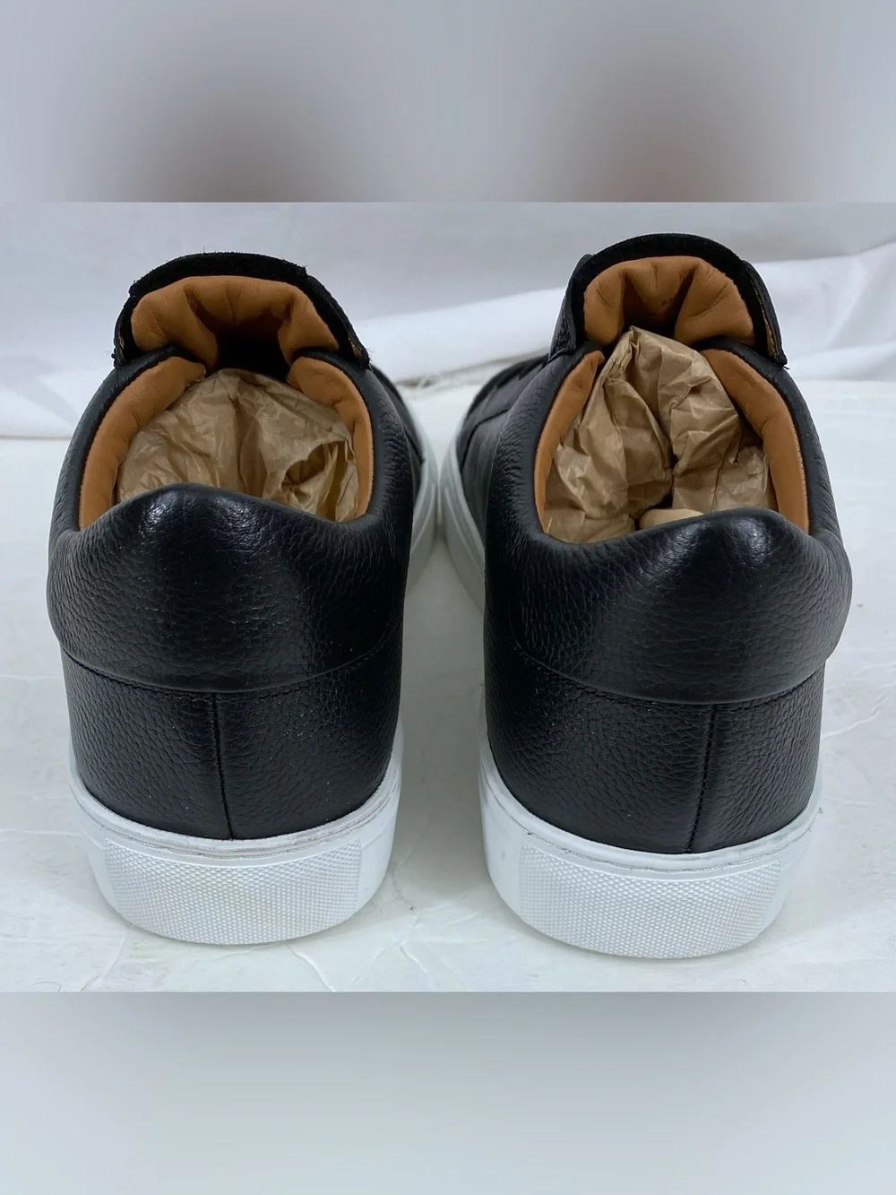 Allen Edmonds Men's Black Fisher Leather Suede Slip On Sneaker Shoes 12 D